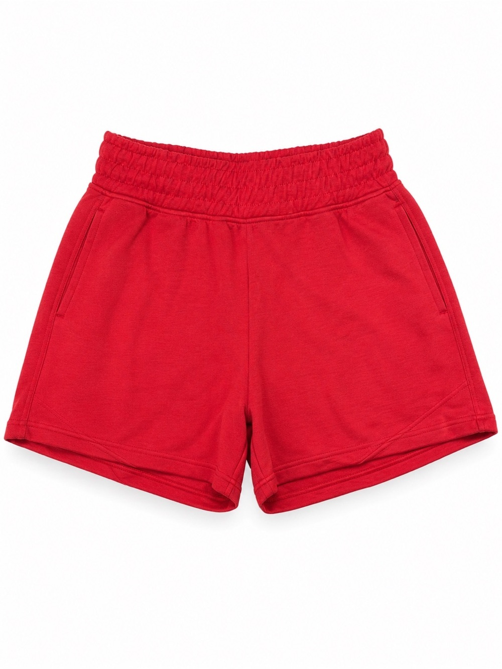 Love Poem Red Lip High Waist Pull-On Shorts Size L NWT